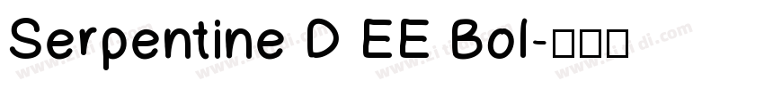 Serpentine D EE Bol字体转换